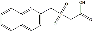 2-[(quinolin-2-ylmethane)sulfonyl]acetic acid Struktur