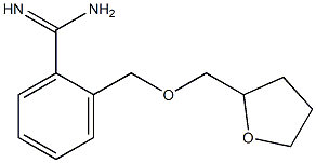 2-[(tetrahydrofuran-2-ylmethoxy)methyl]benzenecarboximidamide Struktur