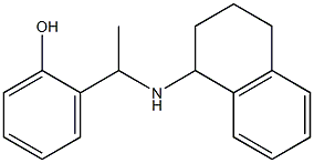 2-[1-(1,2,3,4-tetrahydronaphthalen-1-ylamino)ethyl]phenol Struktur