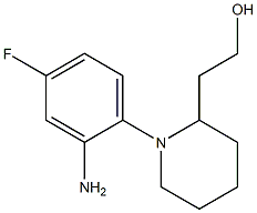 2-[1-(2-amino-4-fluorophenyl)piperidin-2-yl]ethan-1-ol Struktur