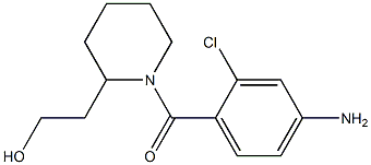 2-[1-(4-amino-2-chlorobenzoyl)piperidin-2-yl]ethanol Struktur