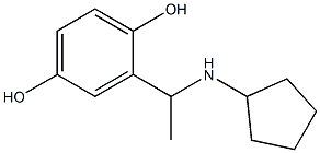 2-[1-(cyclopentylamino)ethyl]benzene-1,4-diol Struktur