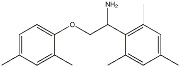 2-[1-amino-2-(2,4-dimethylphenoxy)ethyl]-1,3,5-trimethylbenzene Struktur