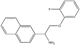 2-[1-amino-2-(2-fluorophenoxy)ethyl]naphthalene Struktur