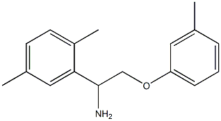 2-[1-amino-2-(3-methylphenoxy)ethyl]-1,4-dimethylbenzene Struktur