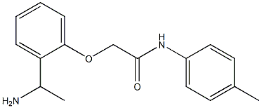 2-[2-(1-aminoethyl)phenoxy]-N-(4-methylphenyl)acetamide Struktur