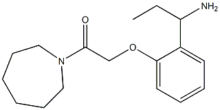 2-[2-(1-aminopropyl)phenoxy]-1-(azepan-1-yl)ethan-1-one Struktur