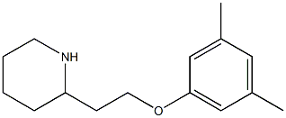 2-[2-(3,5-dimethylphenoxy)ethyl]piperidine Struktur