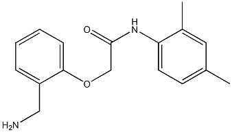 2-[2-(aminomethyl)phenoxy]-N-(2,4-dimethylphenyl)acetamide Struktur