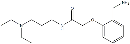 2-[2-(aminomethyl)phenoxy]-N-[3-(diethylamino)propyl]acetamide Struktur