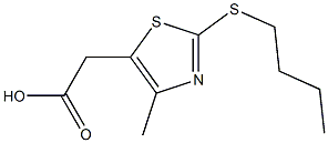 2-[2-(butylsulfanyl)-4-methyl-1,3-thiazol-5-yl]acetic acid Struktur