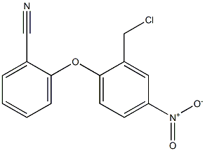 2-[2-(chloromethyl)-4-nitrophenoxy]benzonitrile Struktur