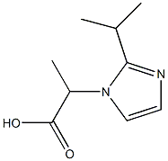 2-[2-(propan-2-yl)-1H-imidazol-1-yl]propanoic acid Struktur