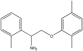 2-[2-amino-2-(2-methylphenyl)ethoxy]-1,4-dimethylbenzene Struktur