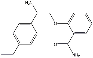 2-[2-amino-2-(4-ethylphenyl)ethoxy]benzamide Struktur