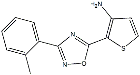 2-[3-(2-methylphenyl)-1,2,4-oxadiazol-5-yl]thiophen-3-amine Struktur