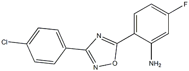 2-[3-(4-chlorophenyl)-1,2,4-oxadiazol-5-yl]-5-fluoroaniline Struktur