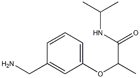 2-[3-(aminomethyl)phenoxy]-N-(propan-2-yl)propanamide Struktur