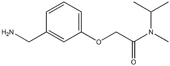 2-[3-(aminomethyl)phenoxy]-N-methyl-N-(propan-2-yl)acetamide Struktur