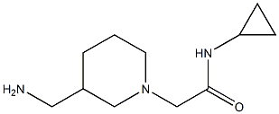 2-[3-(aminomethyl)piperidin-1-yl]-N-cyclopropylacetamide Struktur