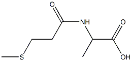 2-[3-(methylsulfanyl)propanamido]propanoic acid Struktur