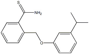 2-[3-(propan-2-yl)phenoxymethyl]benzene-1-carbothioamide Struktur