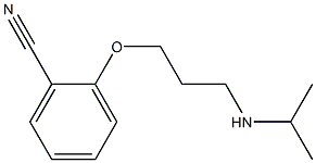 2-[3-(propan-2-ylamino)propoxy]benzonitrile Struktur