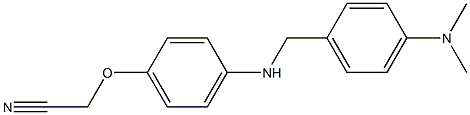 2-[4-({[4-(dimethylamino)phenyl]methyl}amino)phenoxy]acetonitrile Struktur