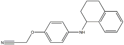 2-[4-(1,2,3,4-tetrahydronaphthalen-1-ylamino)phenoxy]acetonitrile Struktur