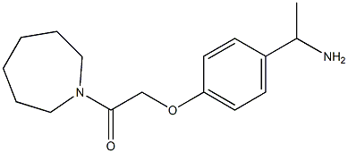 2-[4-(1-aminoethyl)phenoxy]-1-(azepan-1-yl)ethan-1-one Struktur