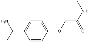 2-[4-(1-aminoethyl)phenoxy]-N-methylacetamide Struktur