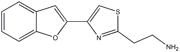 2-[4-(1-benzofuran-2-yl)-1,3-thiazol-2-yl]ethanamine Struktur