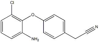 2-[4-(2-amino-6-chlorophenoxy)phenyl]acetonitrile Struktur