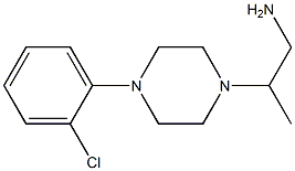 2-[4-(2-chlorophenyl)piperazin-1-yl]propan-1-amine Struktur