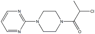 2-[4-(2-chloropropanoyl)piperazin-1-yl]pyrimidine Struktur