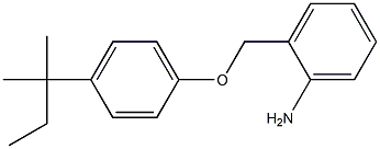 2-[4-(2-methylbutan-2-yl)phenoxymethyl]aniline Struktur