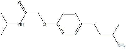 2-[4-(3-aminobutyl)phenoxy]-N-isopropylacetamide Struktur