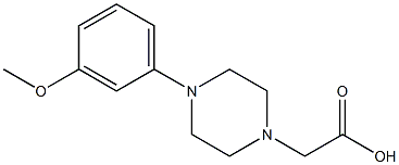 2-[4-(3-methoxyphenyl)piperazin-1-yl]acetic acid Struktur