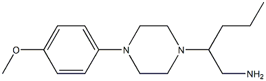 2-[4-(4-methoxyphenyl)piperazin-1-yl]pentan-1-amine Struktur