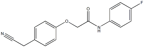 2-[4-(cyanomethyl)phenoxy]-N-(4-fluorophenyl)acetamide Struktur