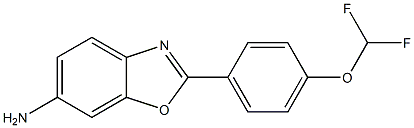 2-[4-(difluoromethoxy)phenyl]-1,3-benzoxazol-6-amine Struktur