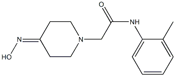 2-[4-(hydroxyimino)piperidin-1-yl]-N-(2-methylphenyl)acetamide Struktur