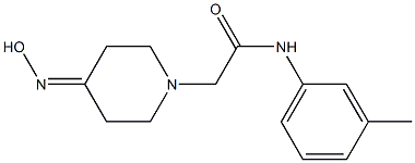 2-[4-(hydroxyimino)piperidin-1-yl]-N-(3-methylphenyl)acetamide Struktur