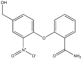 2-[4-(hydroxymethyl)-2-nitrophenoxy]benzamide Struktur