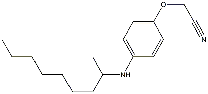 2-[4-(nonan-2-ylamino)phenoxy]acetonitrile Struktur