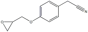 2-[4-(oxiran-2-ylmethoxy)phenyl]acetonitrile Struktur