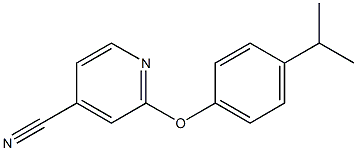 2-[4-(propan-2-yl)phenoxy]pyridine-4-carbonitrile Struktur