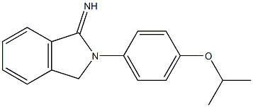 2-[4-(propan-2-yloxy)phenyl]-2,3-dihydro-1H-isoindol-1-imine Struktur