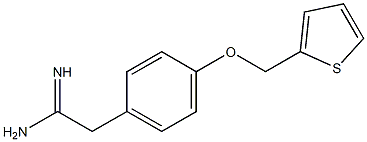 2-[4-(thien-2-ylmethoxy)phenyl]ethanimidamide Struktur