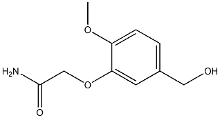 2-[5-(hydroxymethyl)-2-methoxyphenoxy]acetamide Struktur